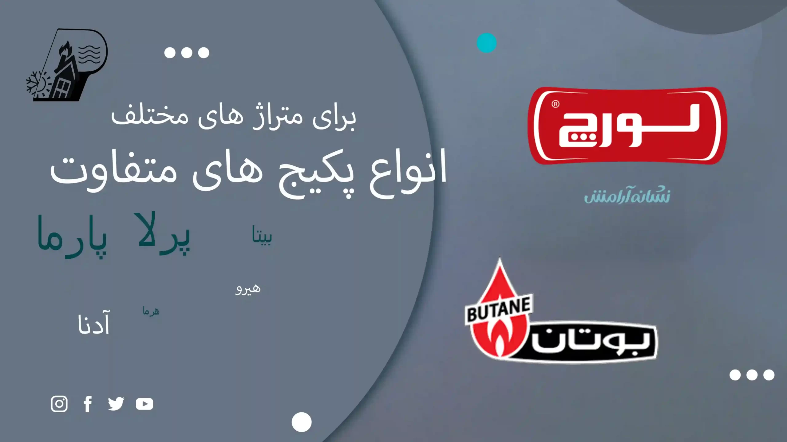 انواع متراژ انواع پکیج