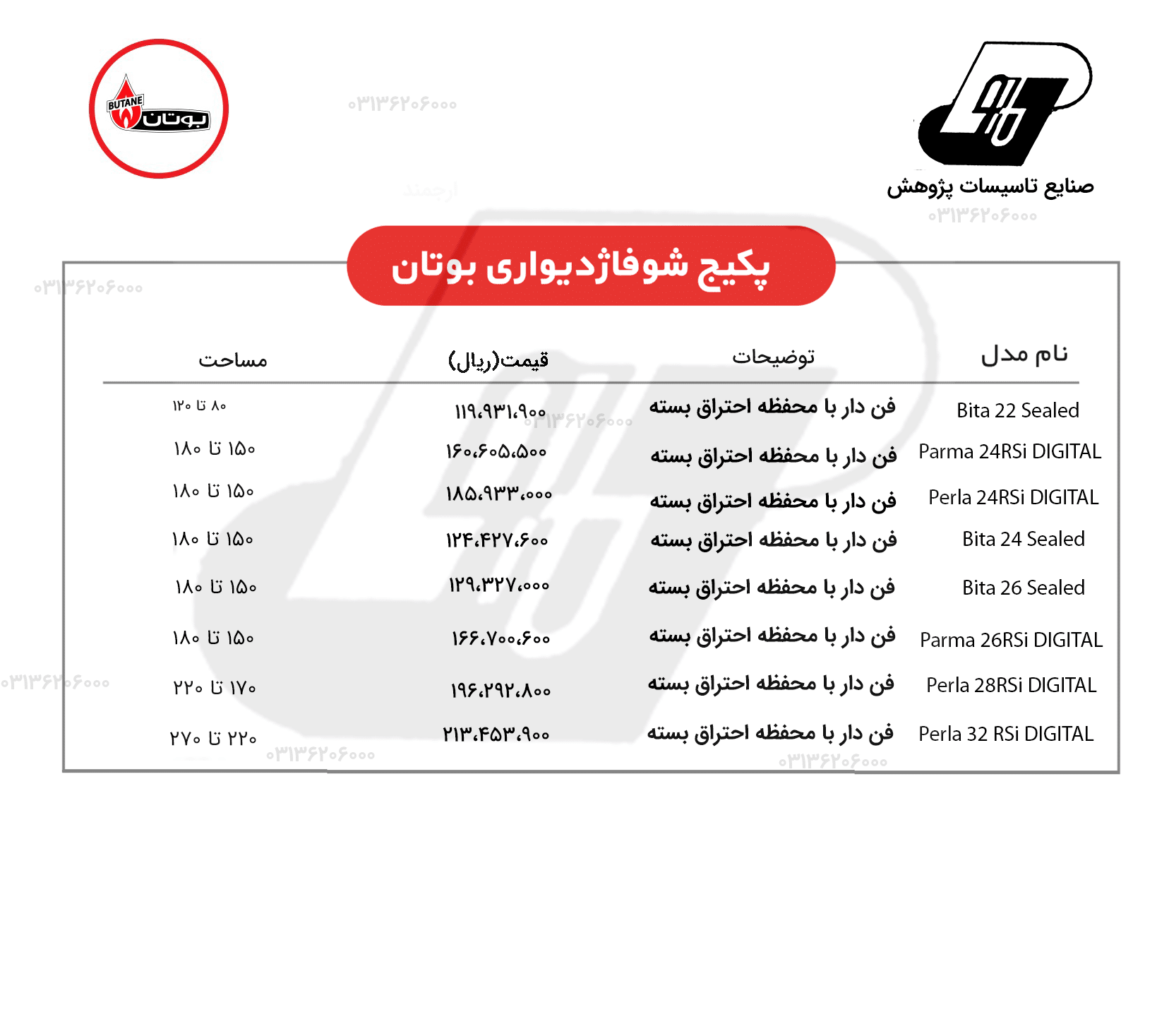 لیست قیمت پکیج دی ماه